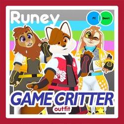 [VRChat] Game Critter Outfits (Skip4d Chibi)
