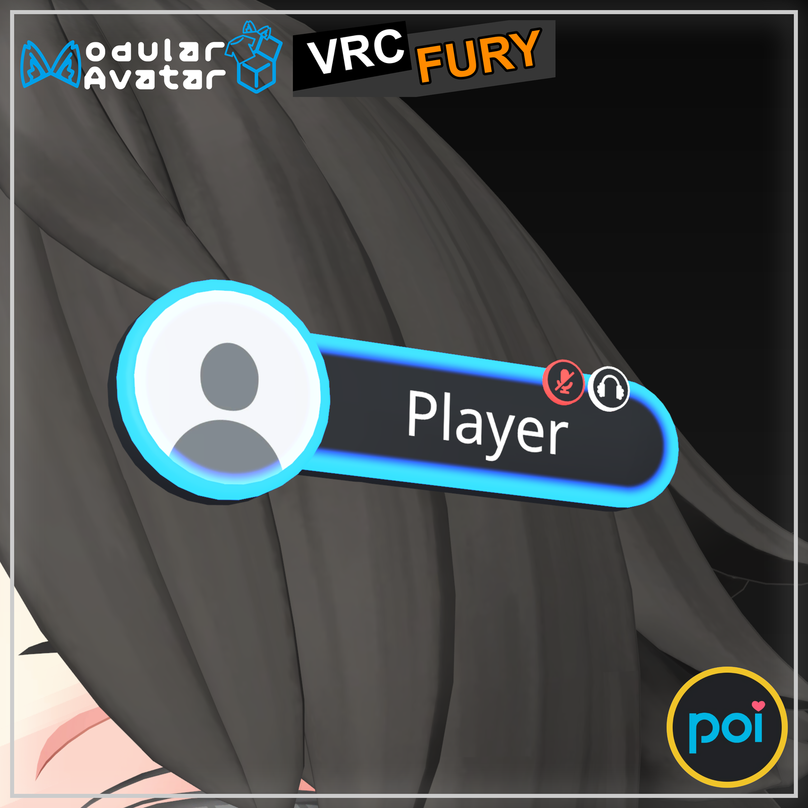 【VRC】Interactive Nameplate Pin (Badge)