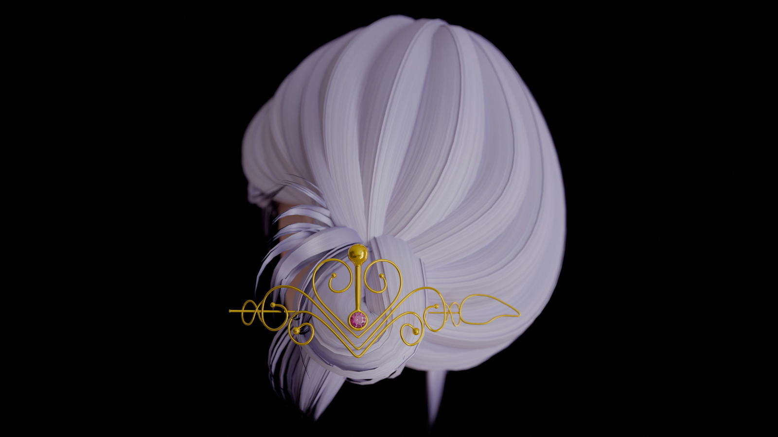 Gothic & Fantasy Hair Accessory Pack [4 Assets for VRChat]