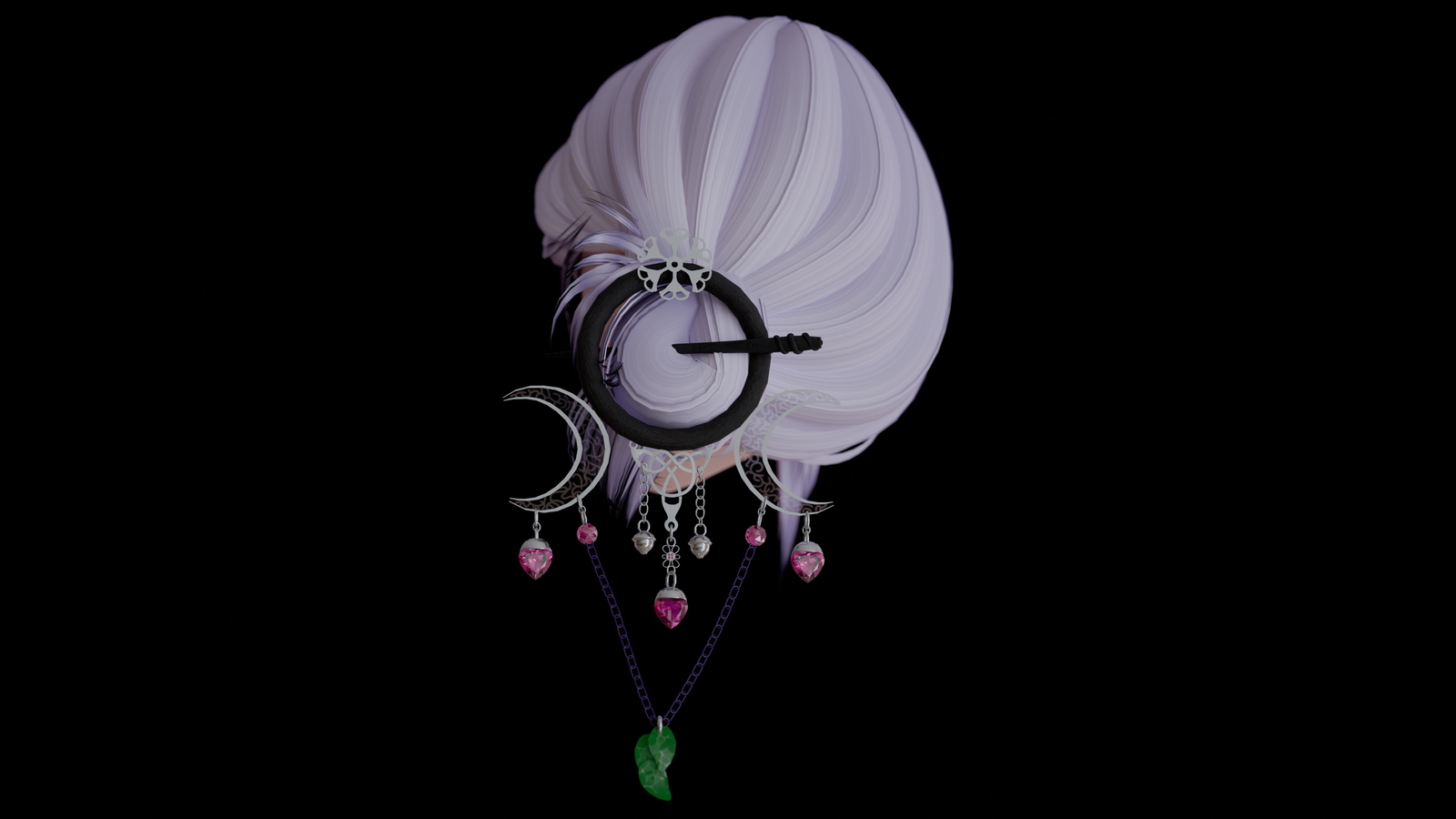 Gothic & Fantasy Hair Accessory Pack [4 Assets for VRChat]
