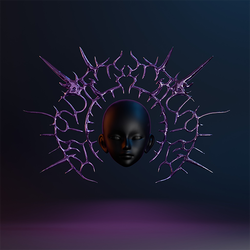 Void Spike Halo - Y3K Cyberpunk Headgear - VRChat