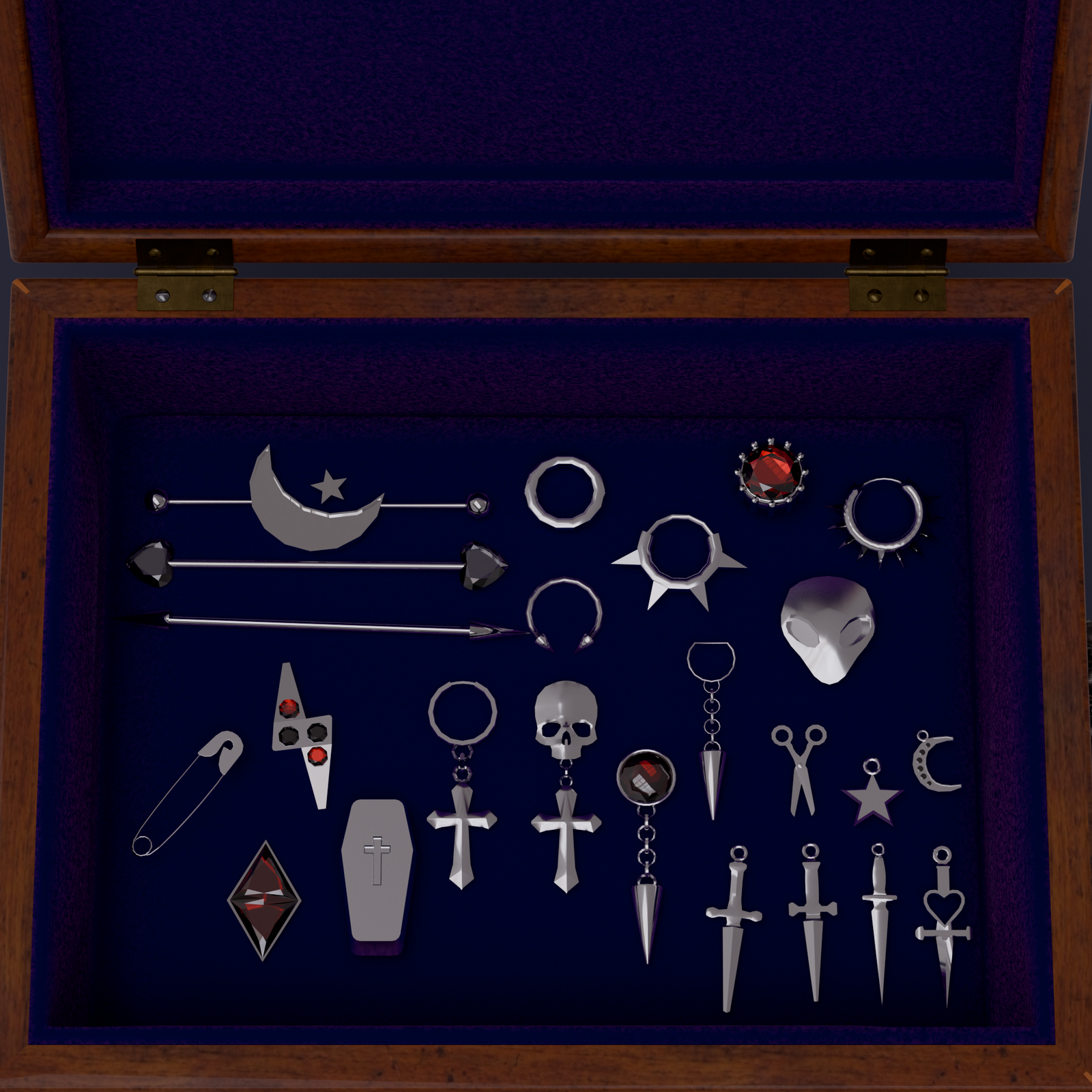 Piercing & Earring Mega Pack (20+ Assets)