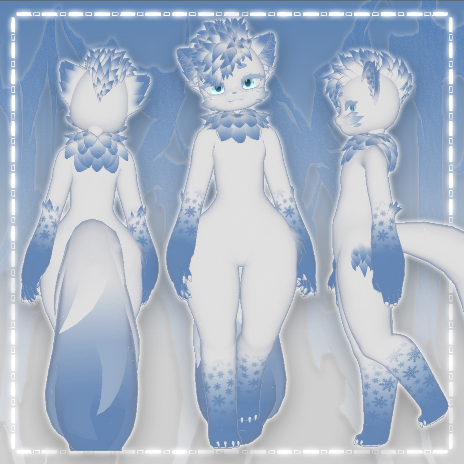 Frost - PC&Quest - Deira VRChat Furry Avatar