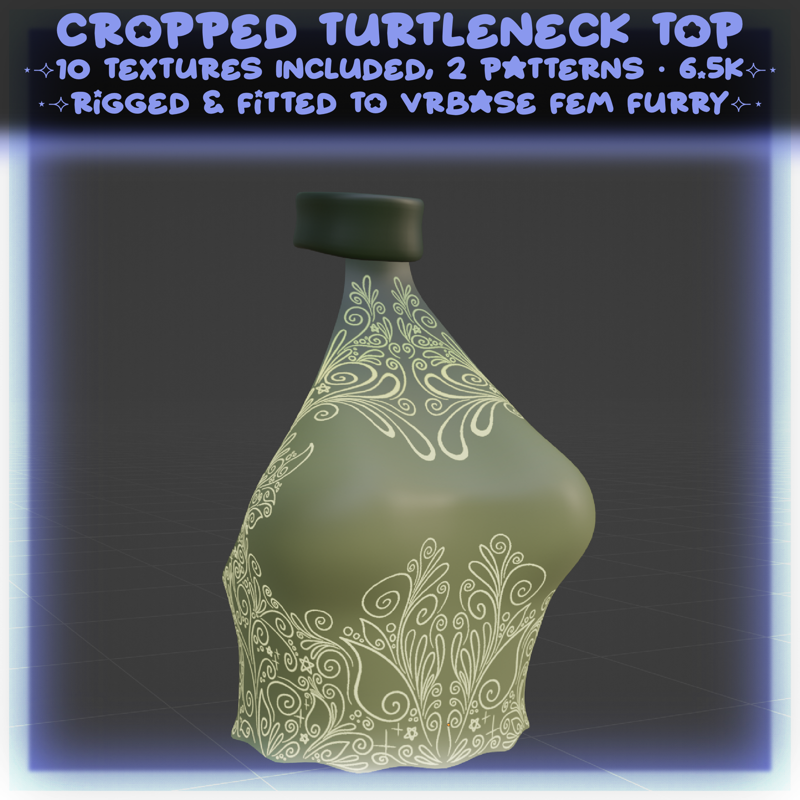 Cropped Turtleneck Top