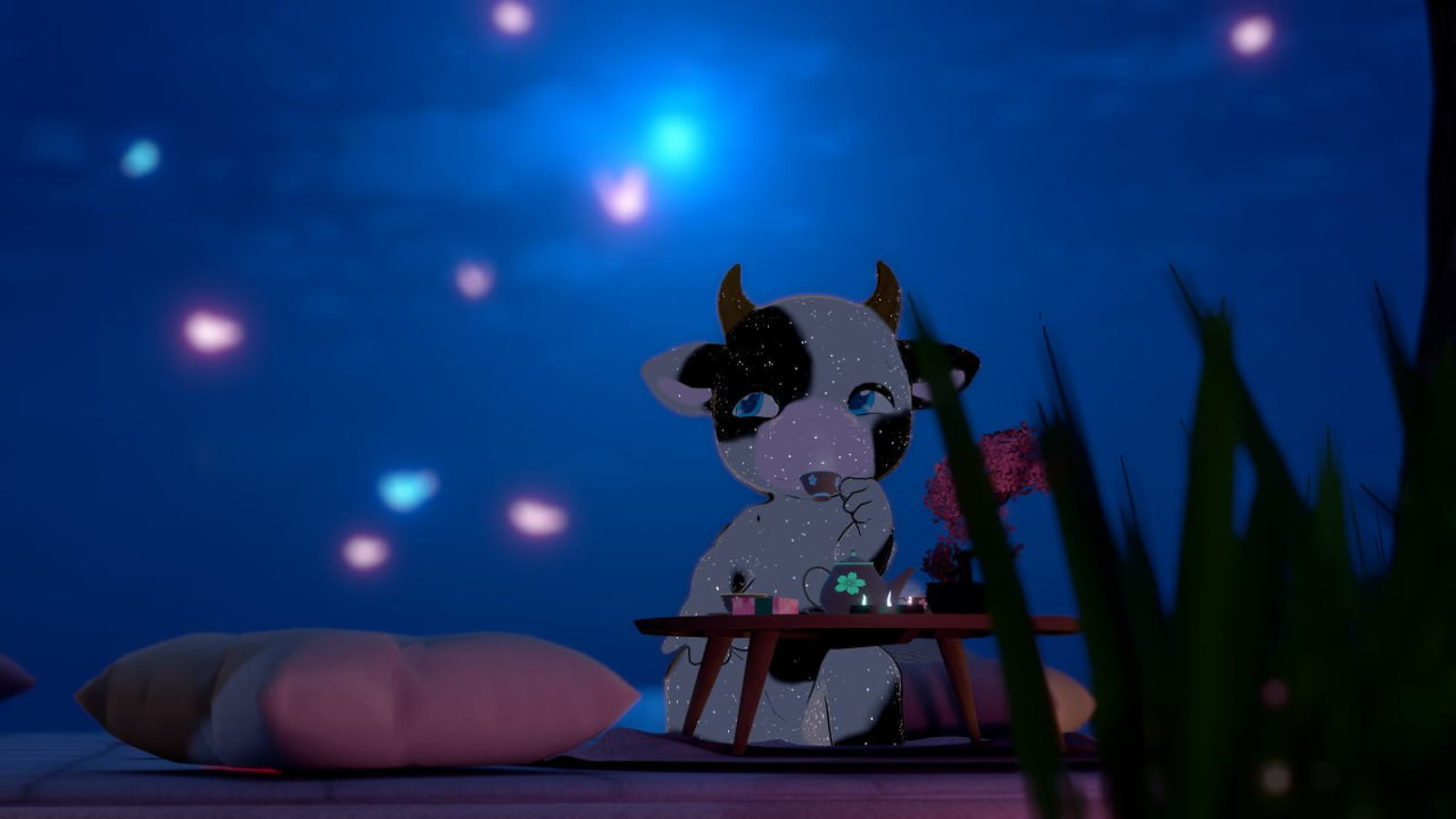 Moochi The Cow - PC & Quest [ AudioLink | FBT Ready | Party / Cuddle | WIP ]