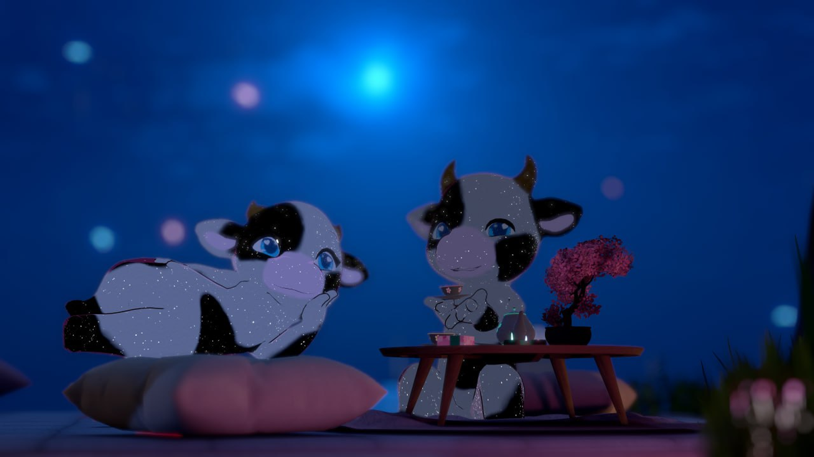 Moochi The Cow - PC & Quest [ AudioLink | FBT Ready | Party / Cuddle | WIP ]