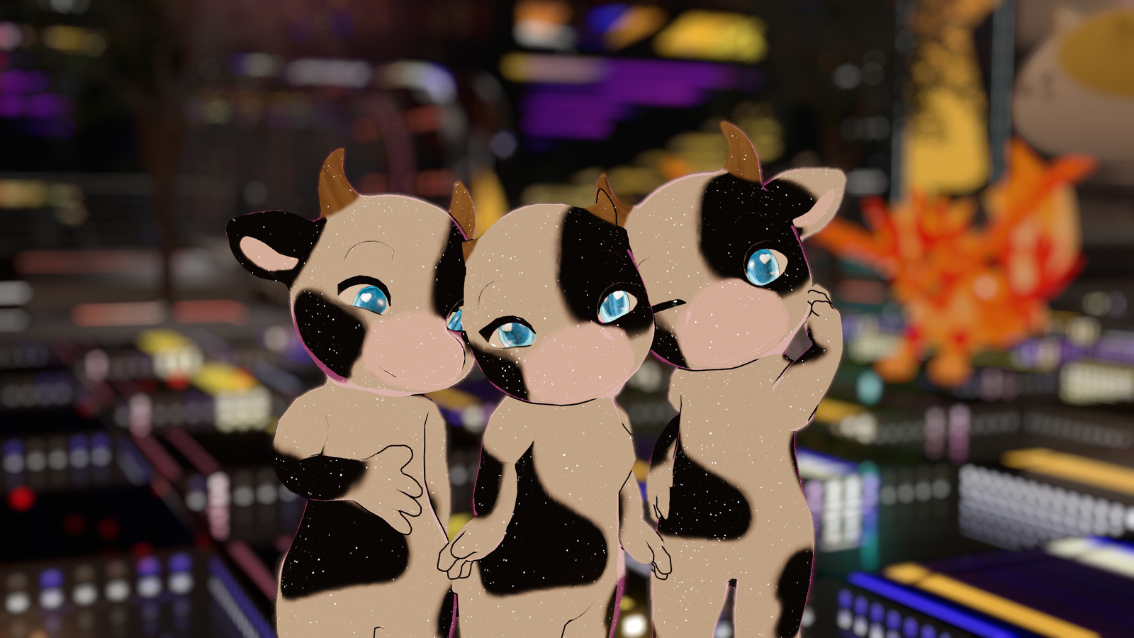 Moochi The Cow - PC & Quest [ AudioLink | FBT Ready | Party / Cuddle | WIP ]