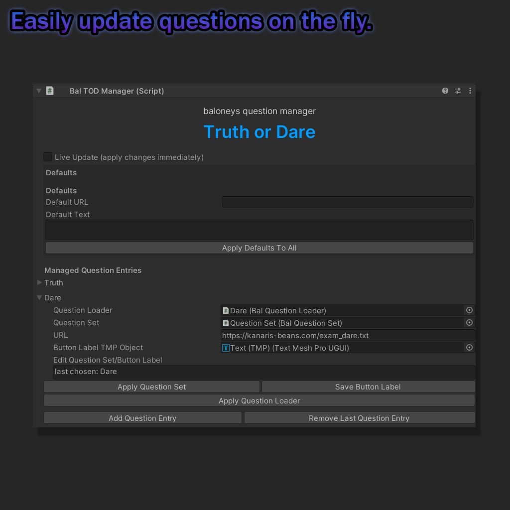 'Truth or Dare' VRCHAT World Asset