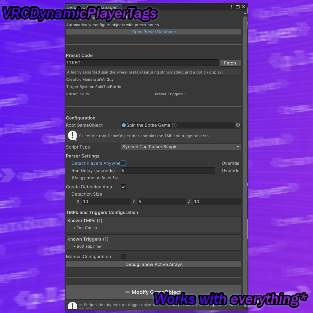 SALE | VRCDynamicPlayerTags - Dynamic Text Tag Replacement System