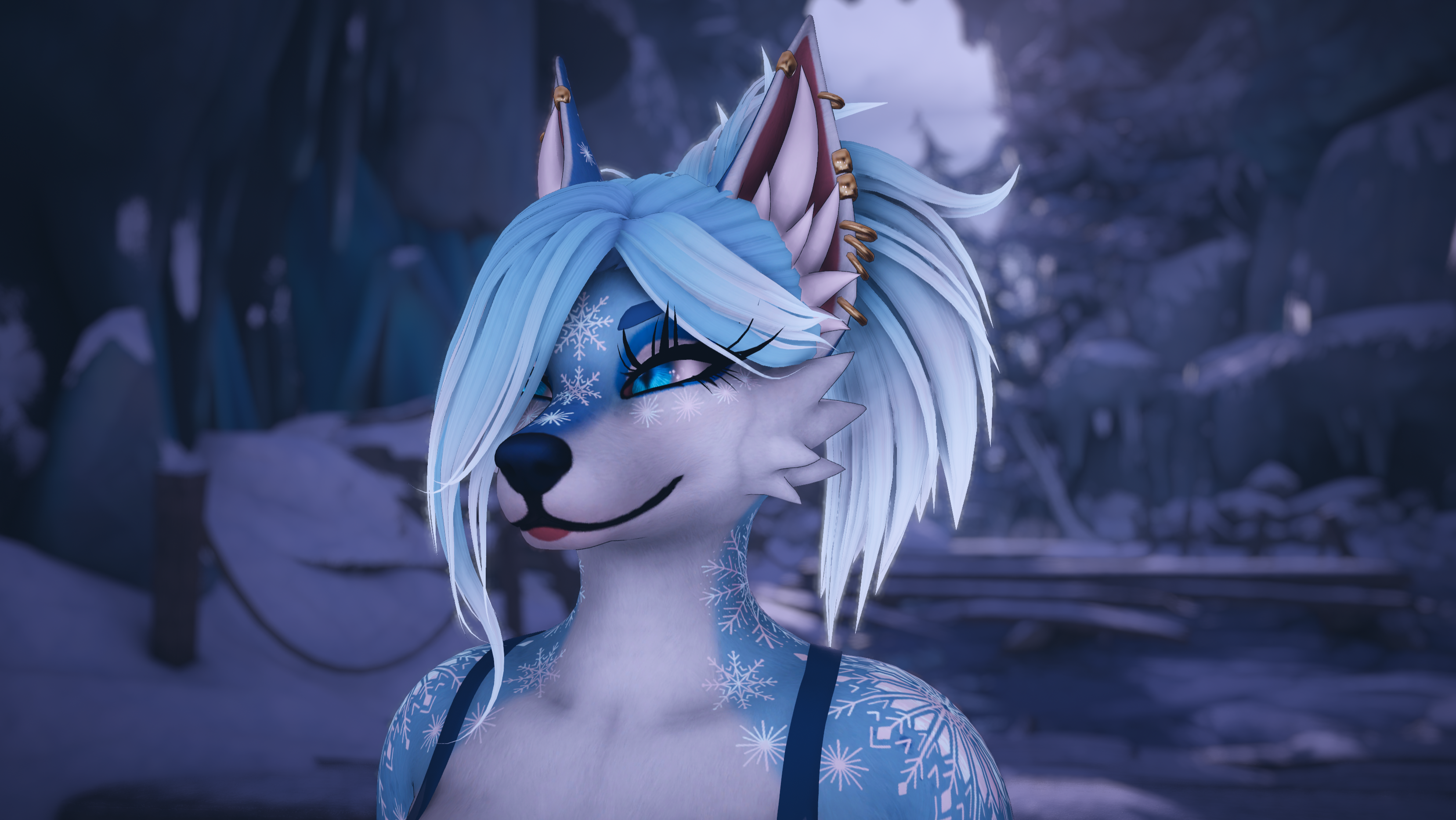 Snowflake Aurora - Foxipaws Texture