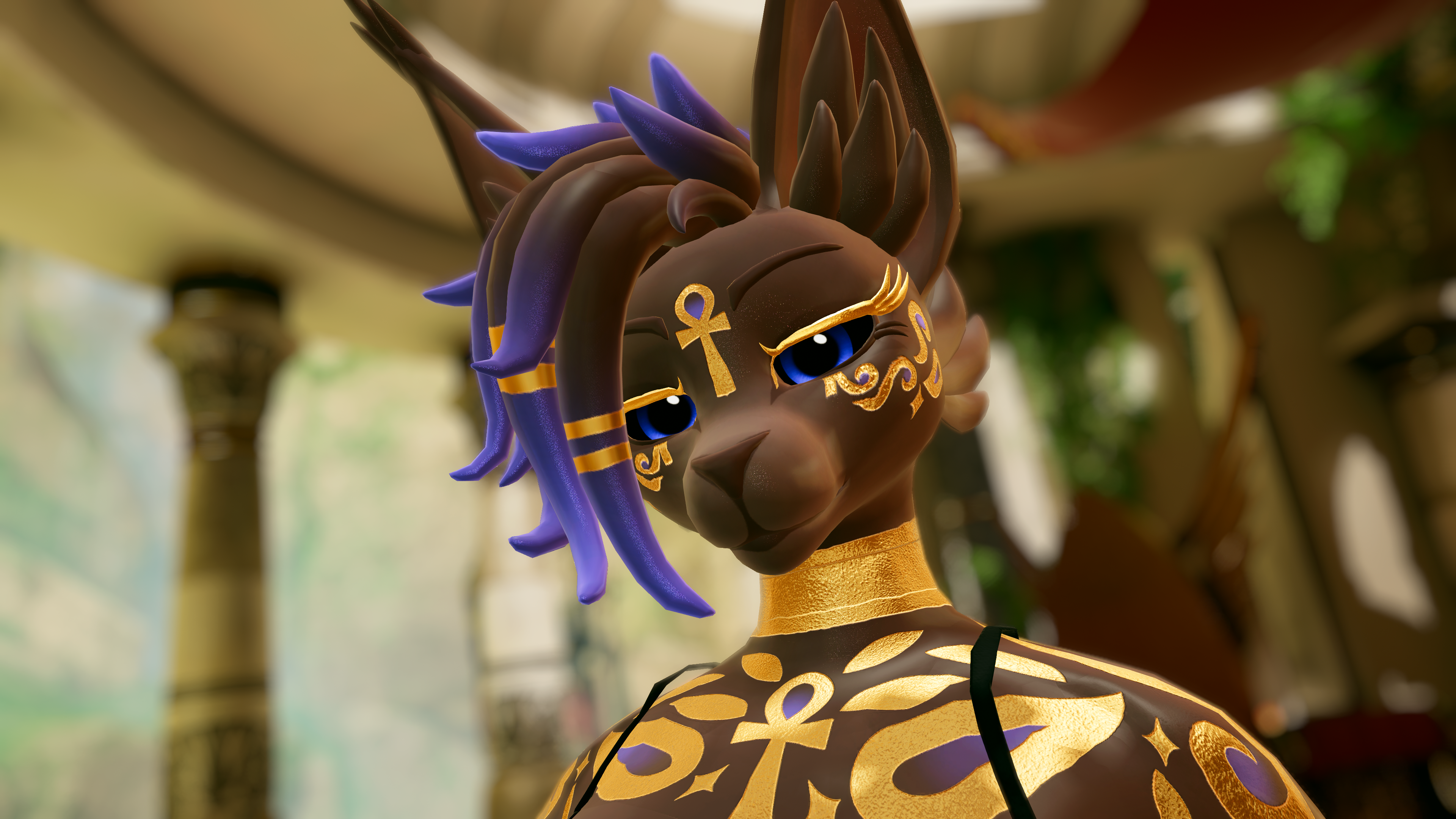 Golden Bastet Kina Texture