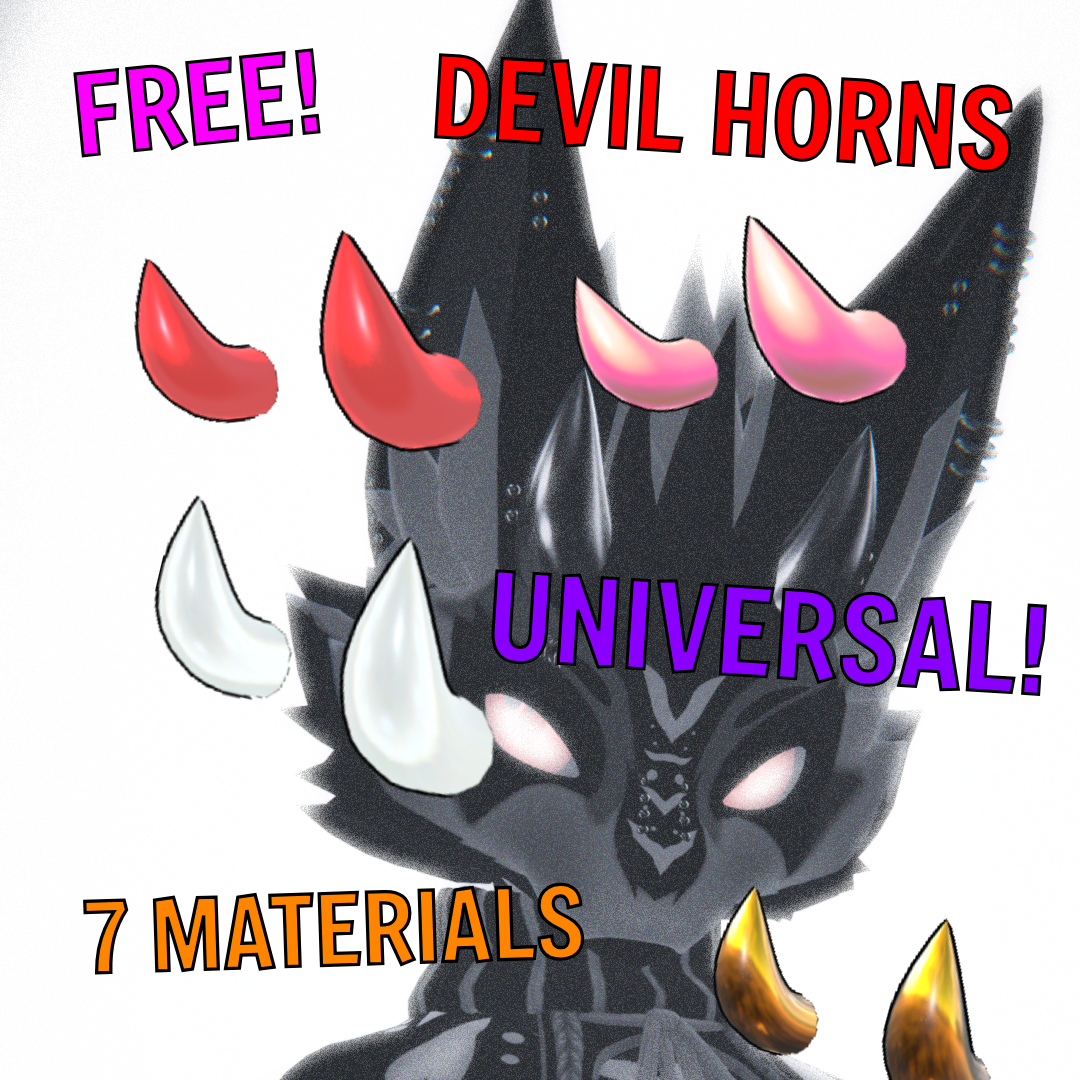 [FREE] Simple Devil Horns (Universal) 
