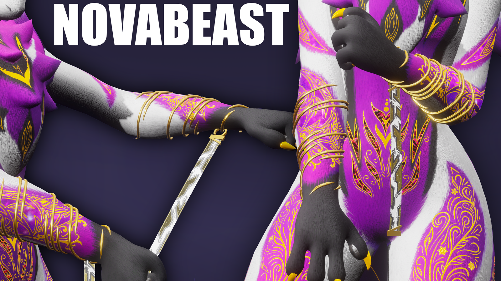 Spirals & ribbons [novabeast/rex/nardo] (VRChat)