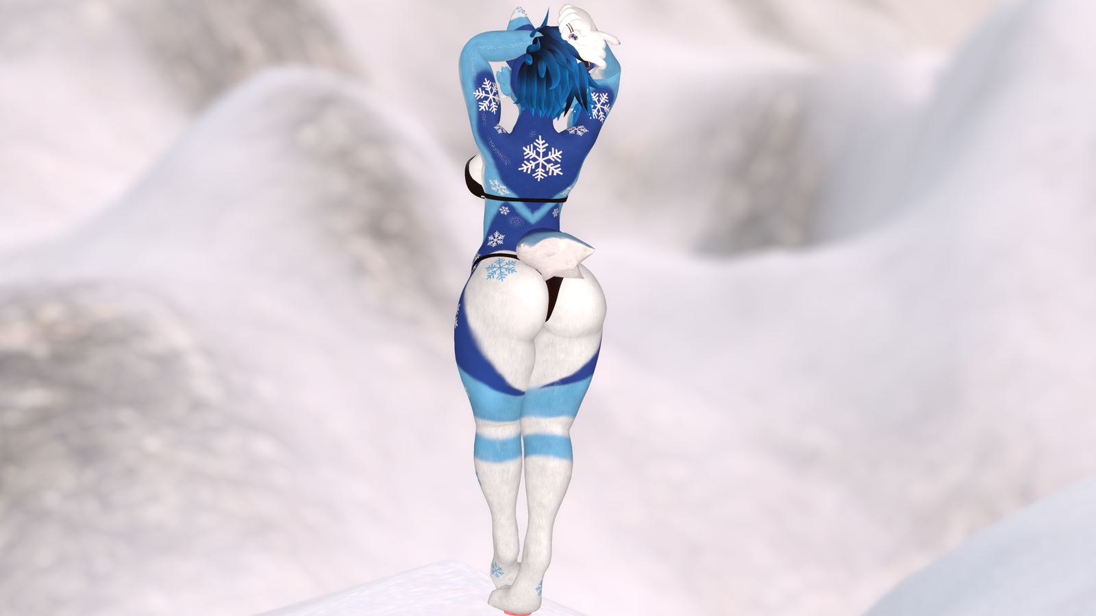 Winter Husky Texture for FoxiPaws Juniper VRChat 