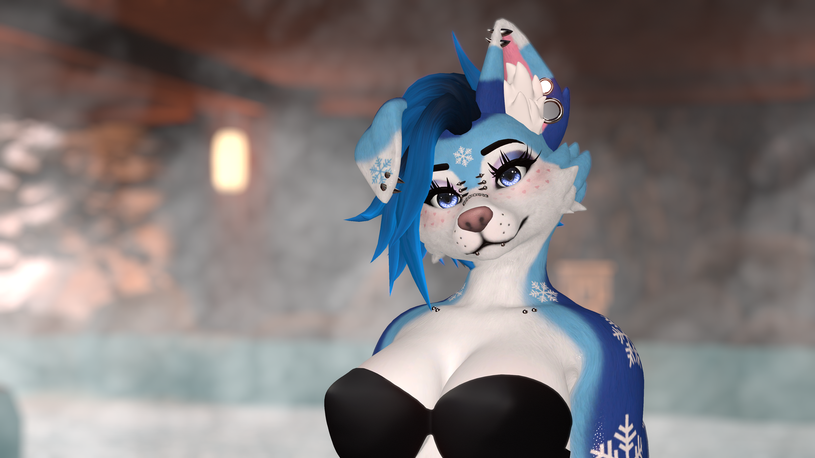 Winter Husky Texture for FoxiPaws Juniper VRChat 