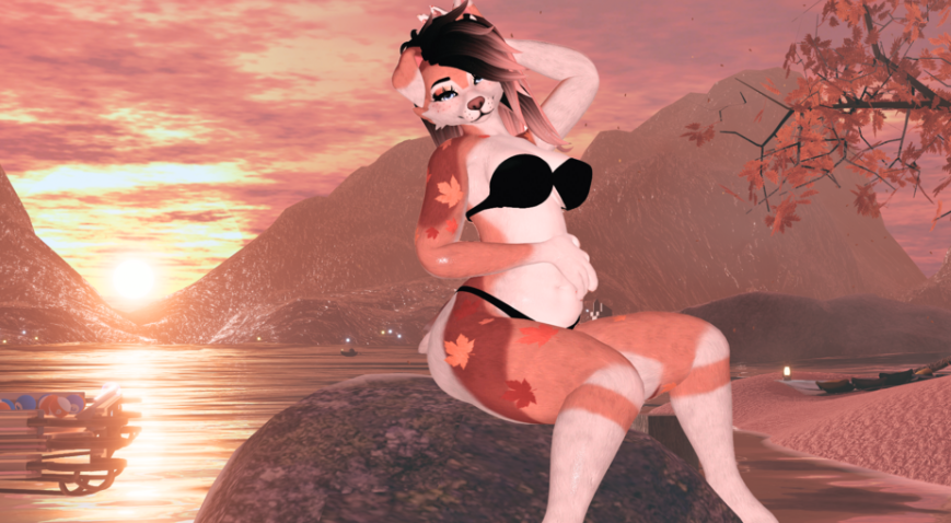 Brown Fall Texture for FoxiPaws Juniper VRChat (Furry Canine)
