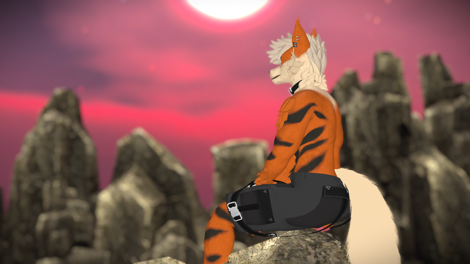 Legendary Fire Dog Texture for FoxiPaws Archer VRChat (Furry)