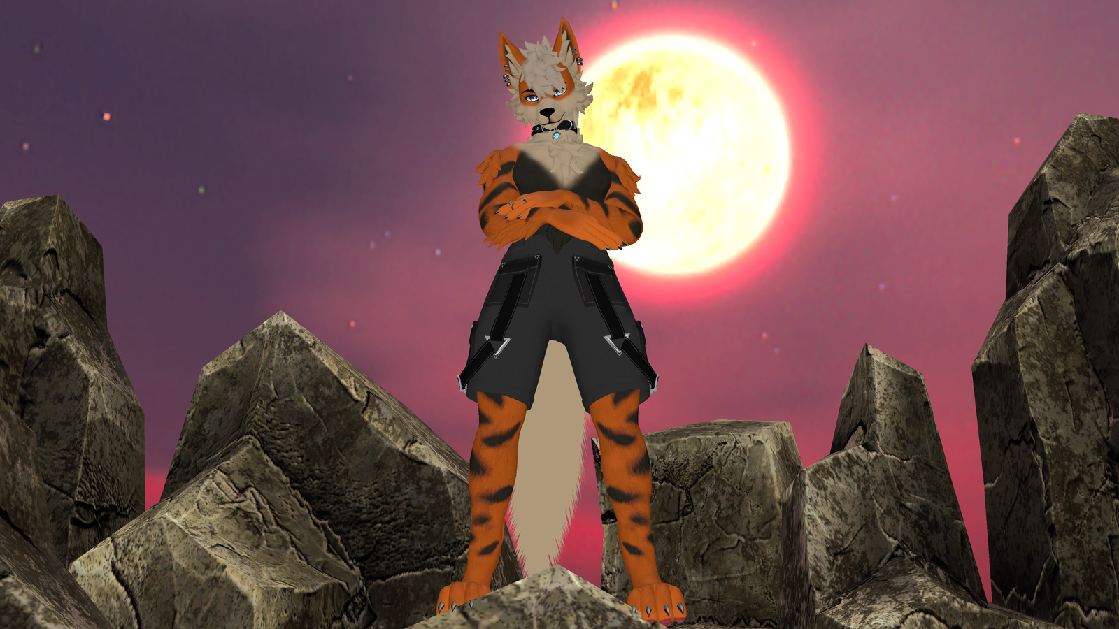 Legendary Fire Dog Texture for FoxiPaws Archer VRChat (Furry)
