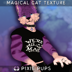 Magical Forest Cat Texture - Male - (FoxiPaws Archer VRChat) 
