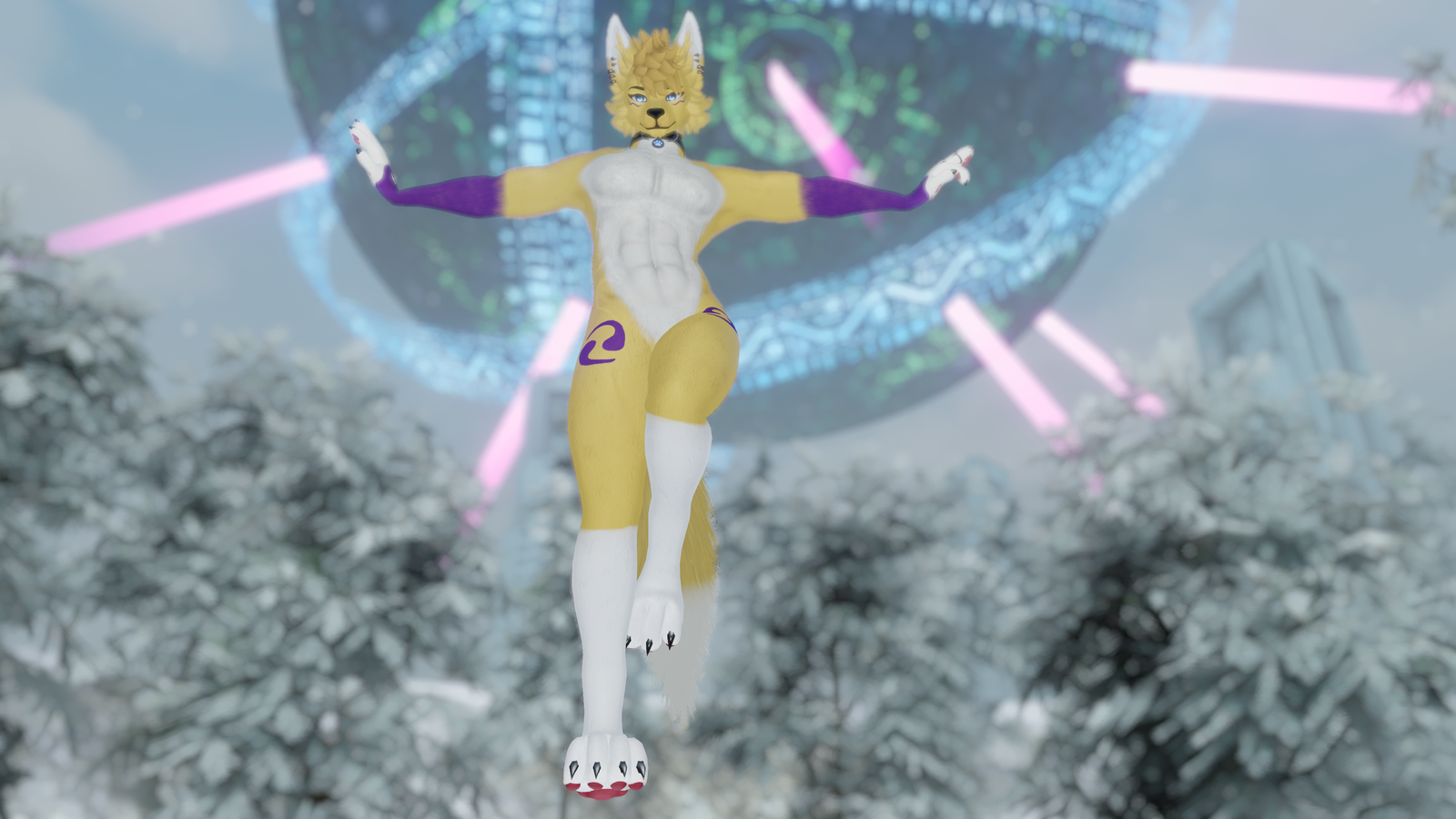 *FREE* Male Yellow Fox Texture for FoxiPaws Archer VRChat (Furry)