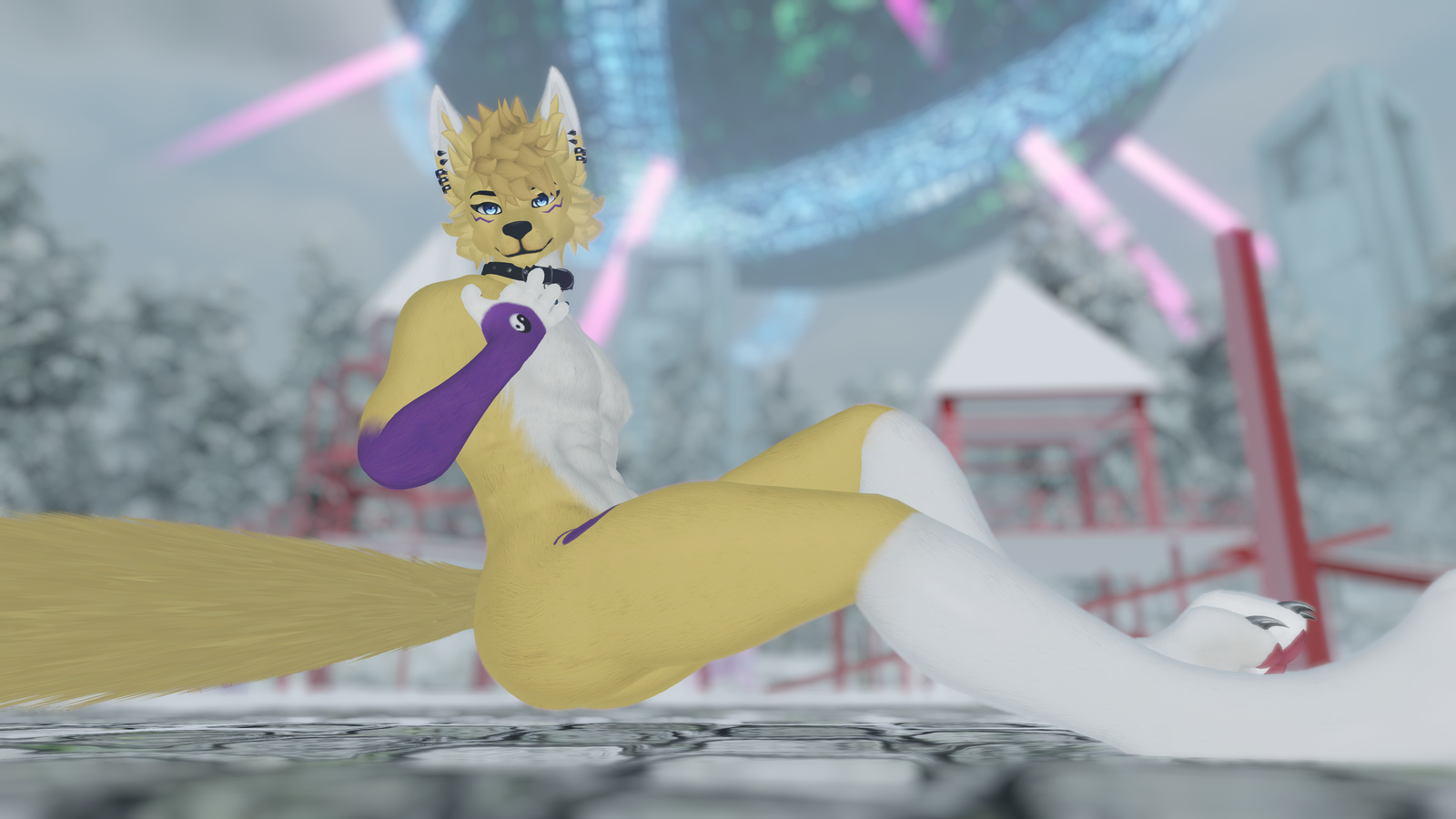 *FREE* Male Yellow Fox Texture for FoxiPaws Archer VRChat (Furry)