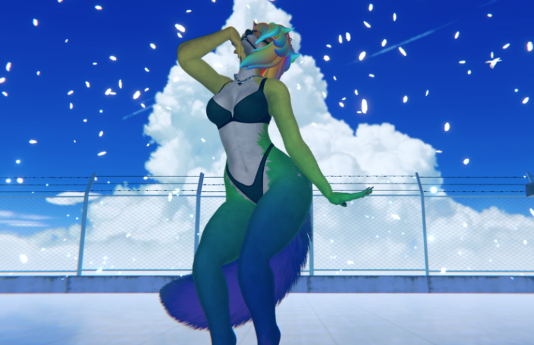 Rainbow Pride ♡  LGBTQ Texture for FoxiPaws Aurora (VRChat Furry)