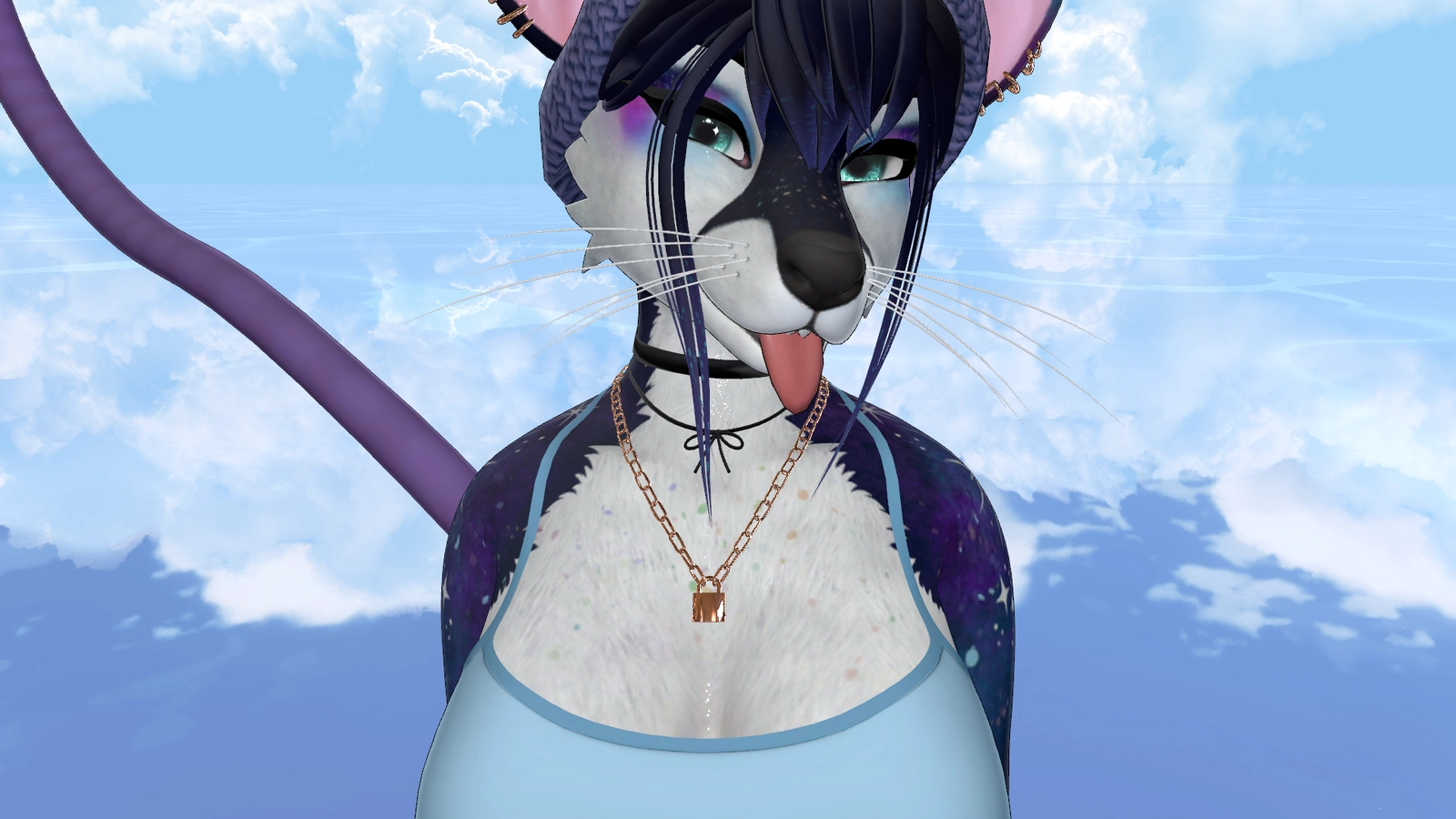 Galaxy Mouse Pepper Texture for FoxiPaws Pepper (VRChat Furry)