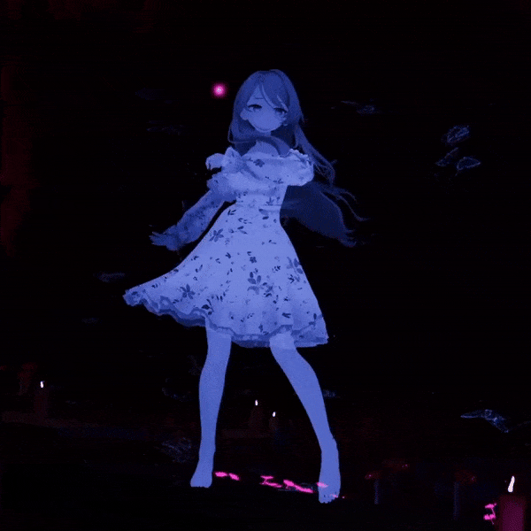 Audiolink ghost butterflies for vrchat avatars