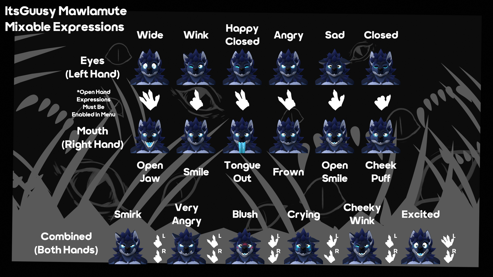 The Mawlamute - Fluffy/Furry TailMaw Canine Avatar Base for VRChat - ItsGuusy