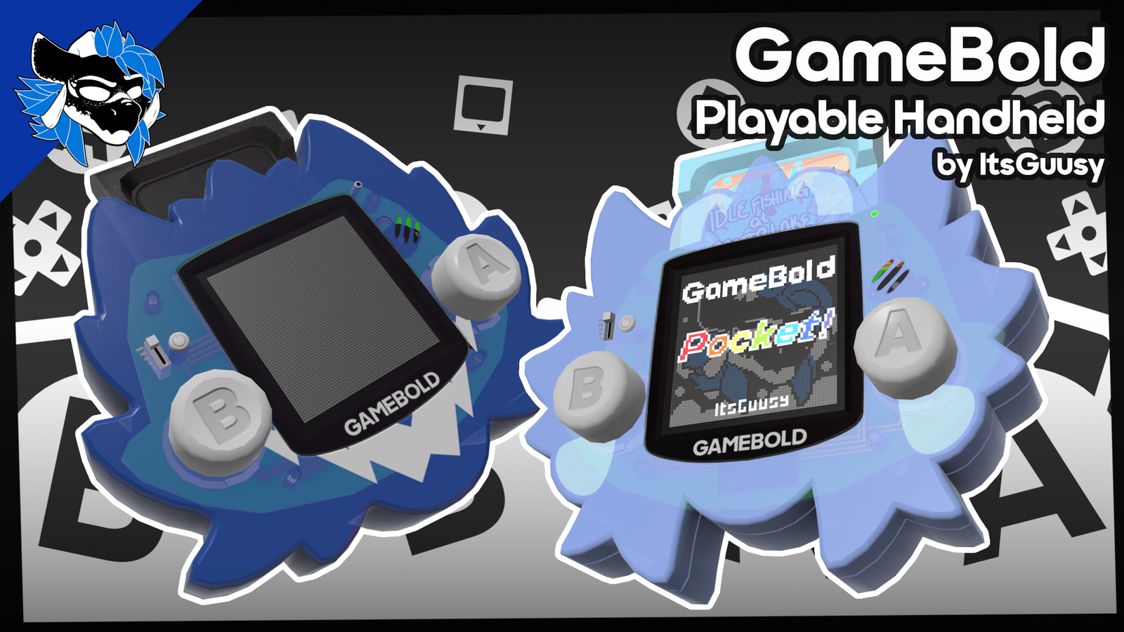 The GameBold Pocket - Playable Multi-Game Retro Handheld Game Console for VRChat - ItsGuusy
