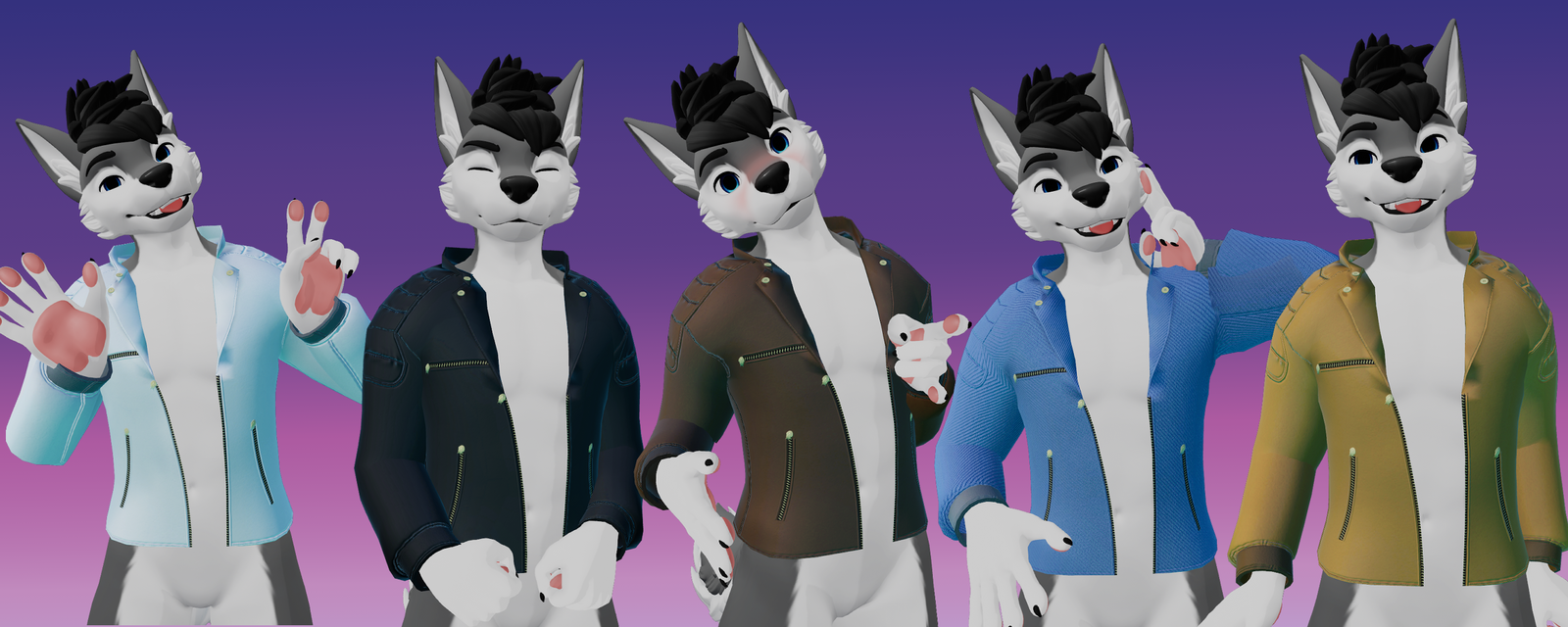 Leather Jacket - Winterpaw Masccanine (Jinxxy)