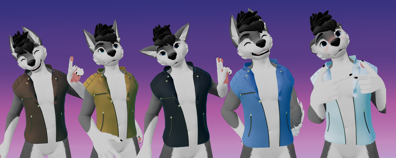 Leather Jacket - Winterpaw Masccanine (Jinxxy)
