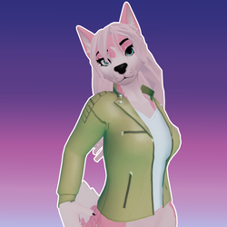 Leather Jacket - Winterpaw FemCanine 2.0 (Jinxxy)