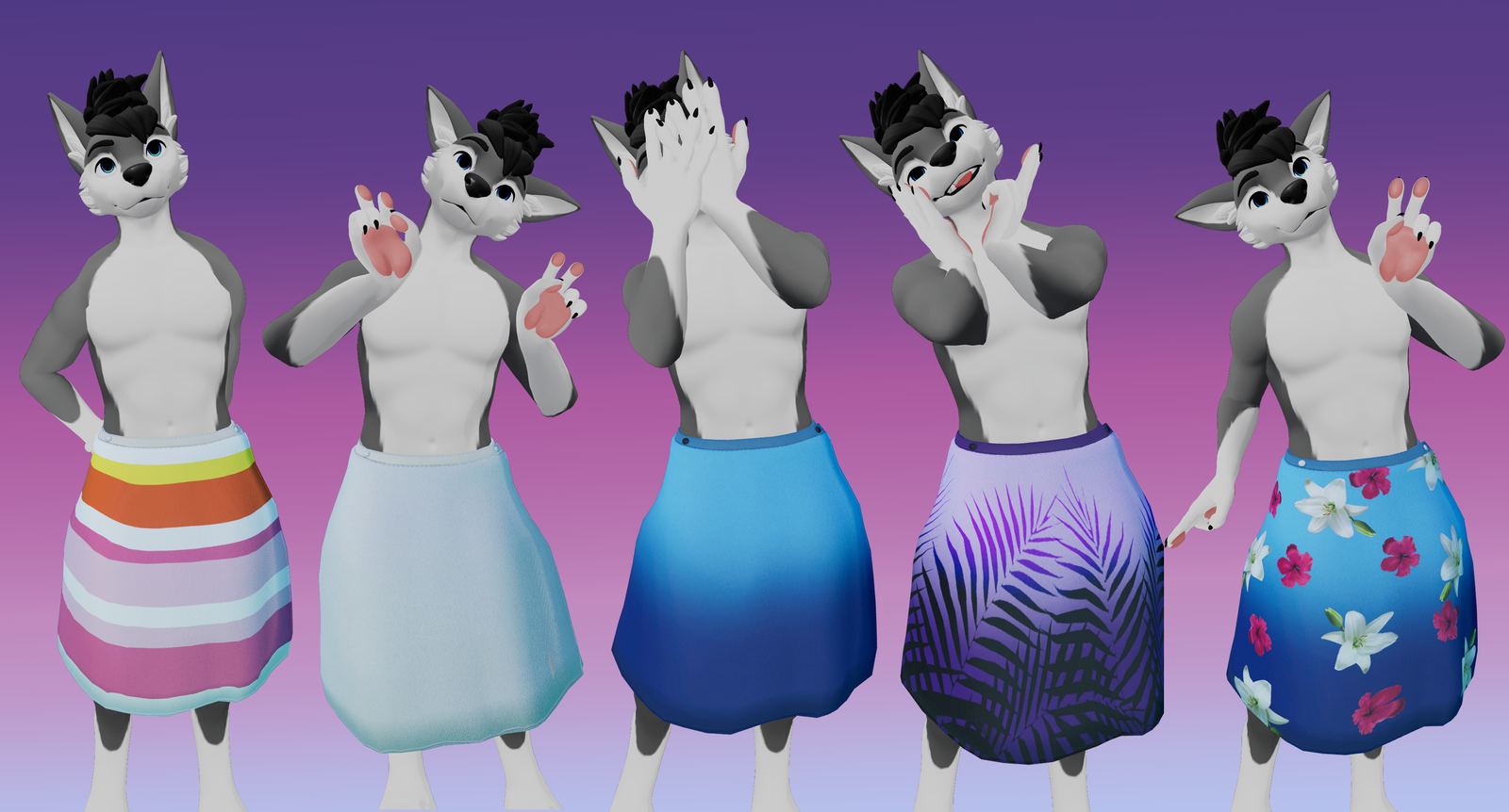 Towel Wrap -Winterpaw Canines (Jinxxy)