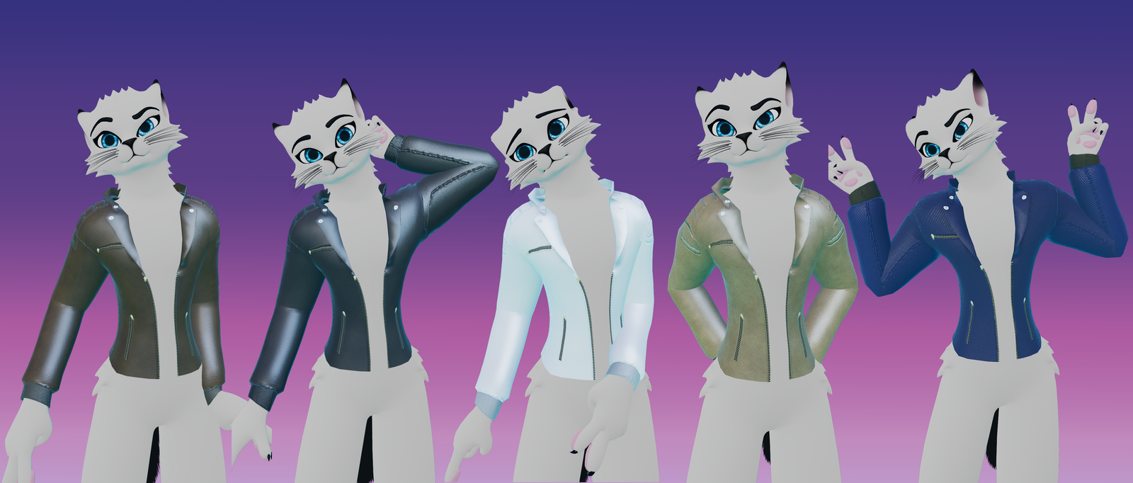Leather Jacket -MiloFox Kit Avatars (Jinxxy)