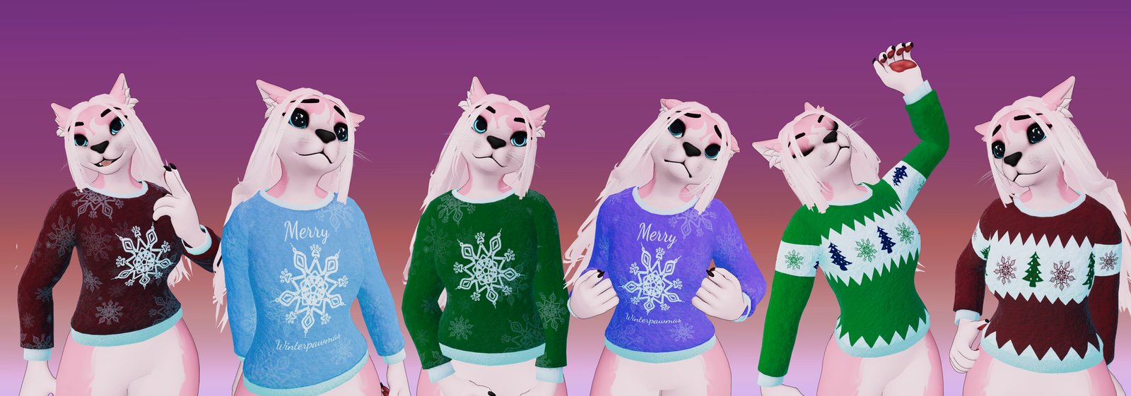 Festive Christmas Jumper - Winterpaw Avatars (Jinxxy)