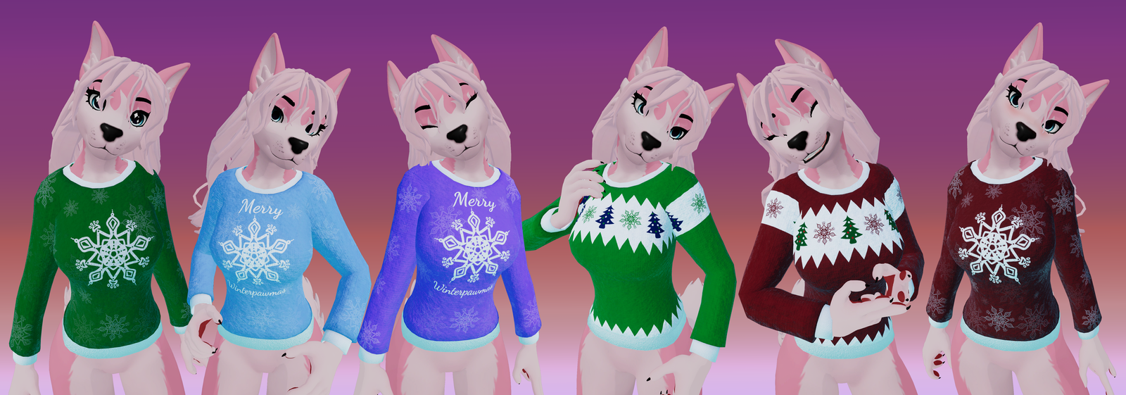 Festive Christmas Jumper - Winterpaw Avatars (Jinxxy)