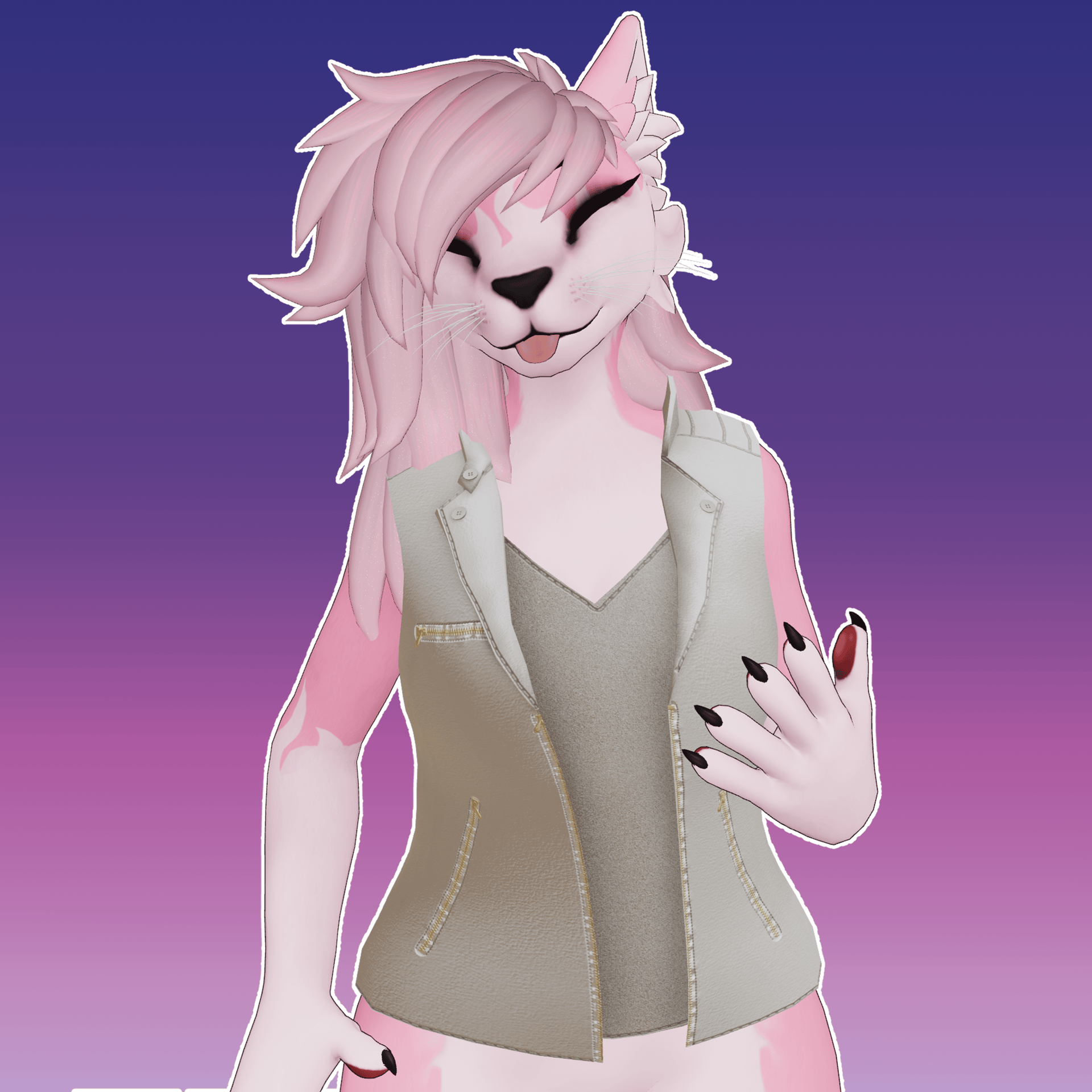 Leather Jacket - Winterpaw Feline