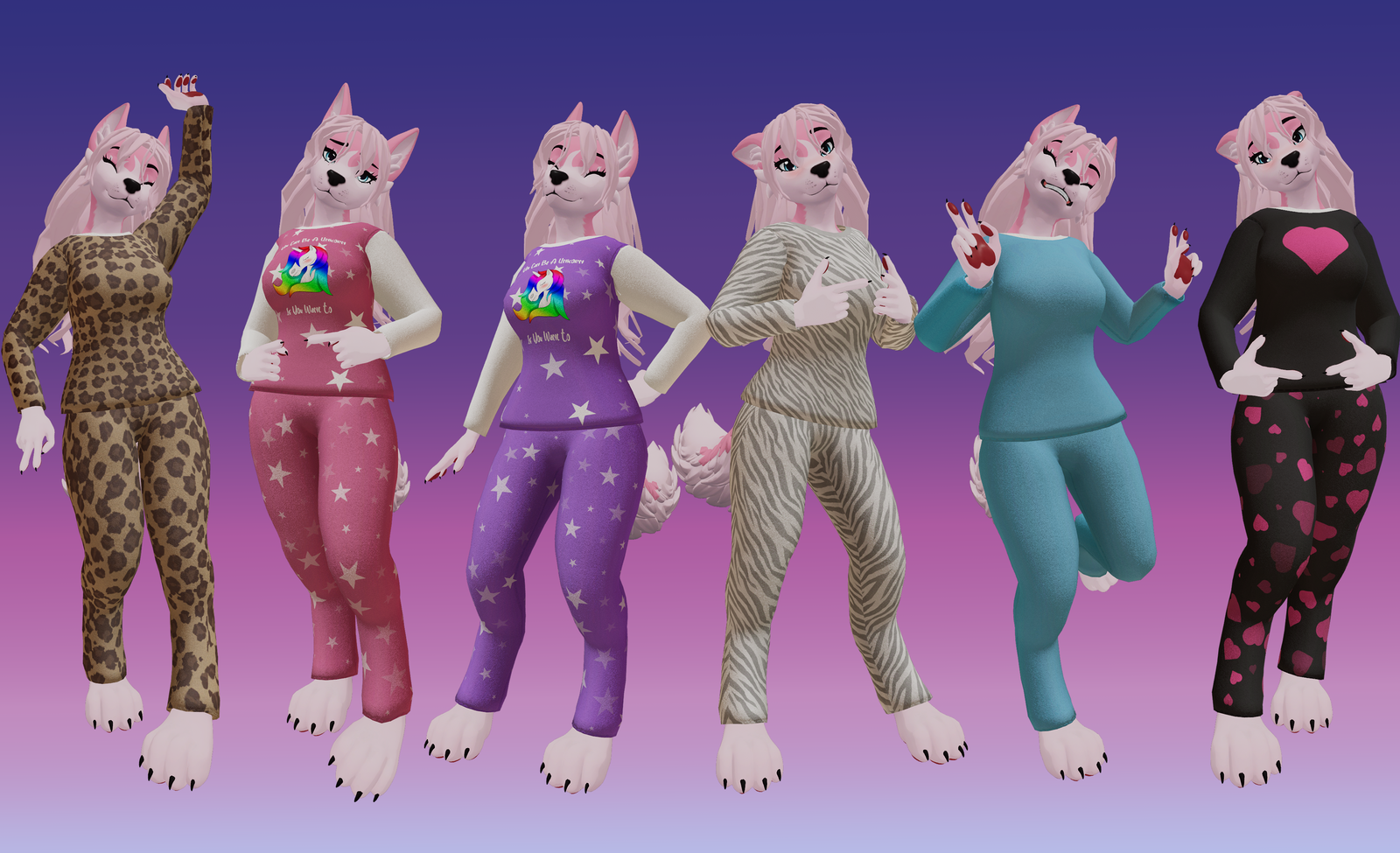 Cozy Pajamas -Winterpaw Femcanine