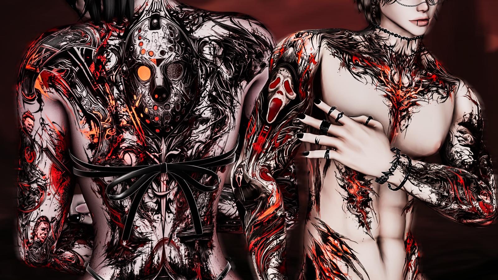 Horror Tattoo Set
