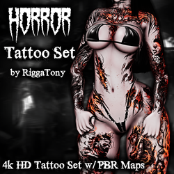 Horror Tattoo Set