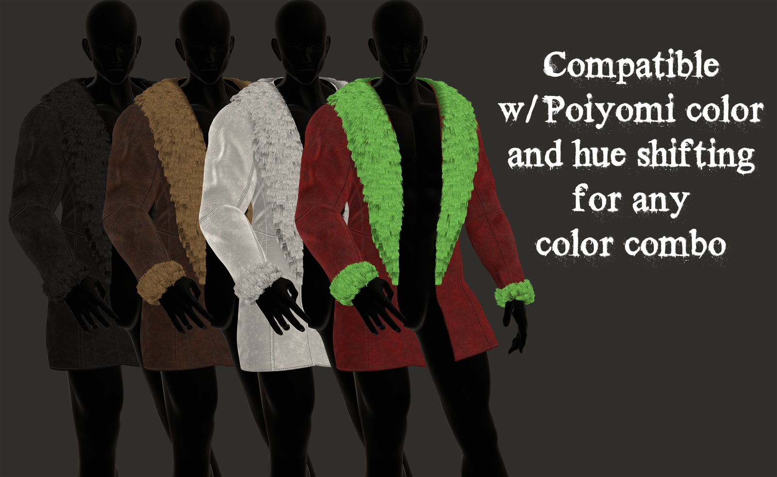 Leather Jacket w/ Fur Collar