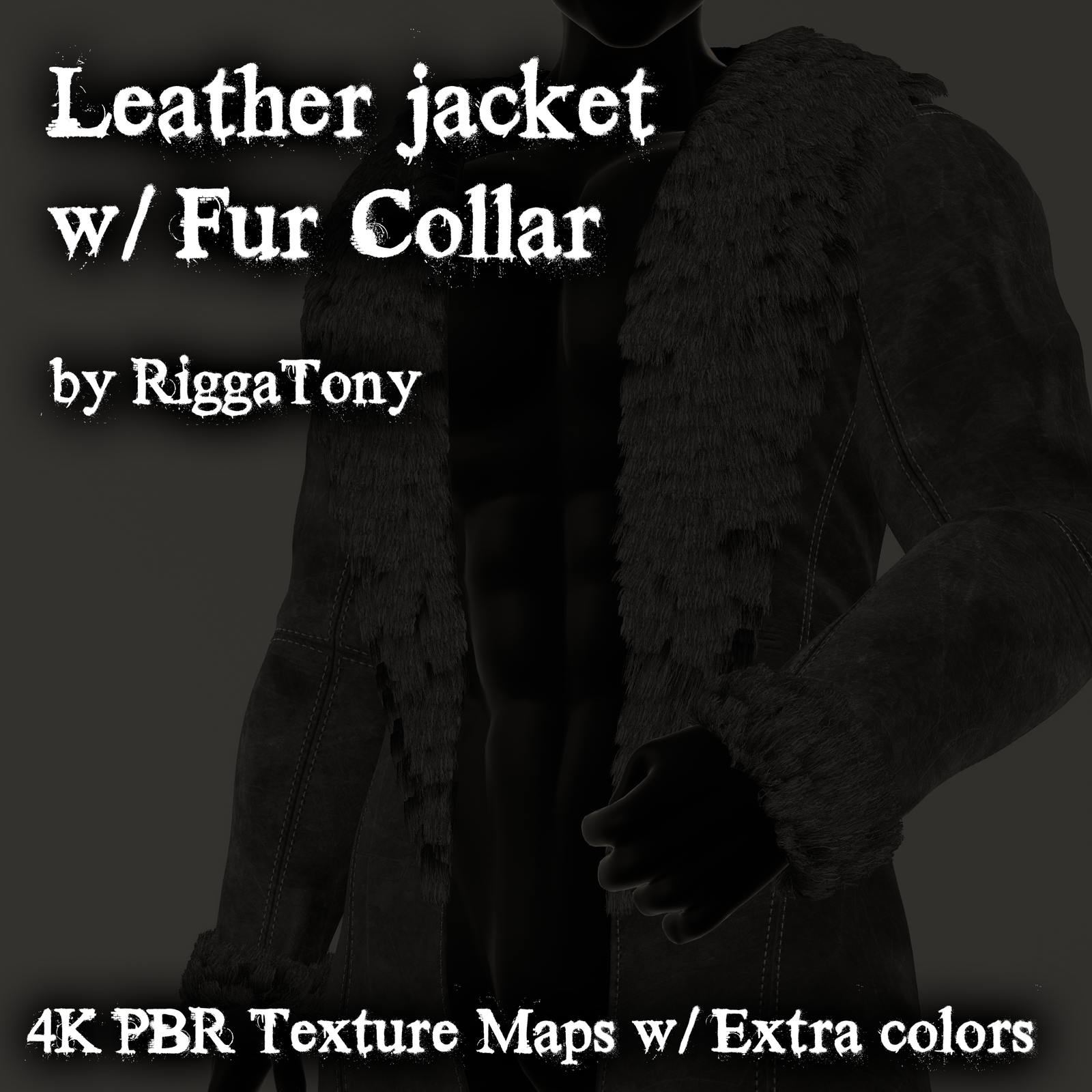 Leather Jacket w/ Fur Collar