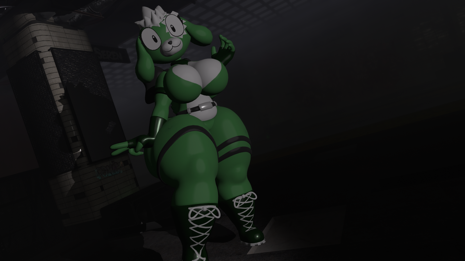 (18+) Crumple Team Leader VRChat Model (PC + Quest)