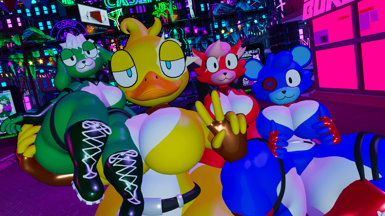 (18+) Crumple Team Leader VRChat Model (PC + Quest)