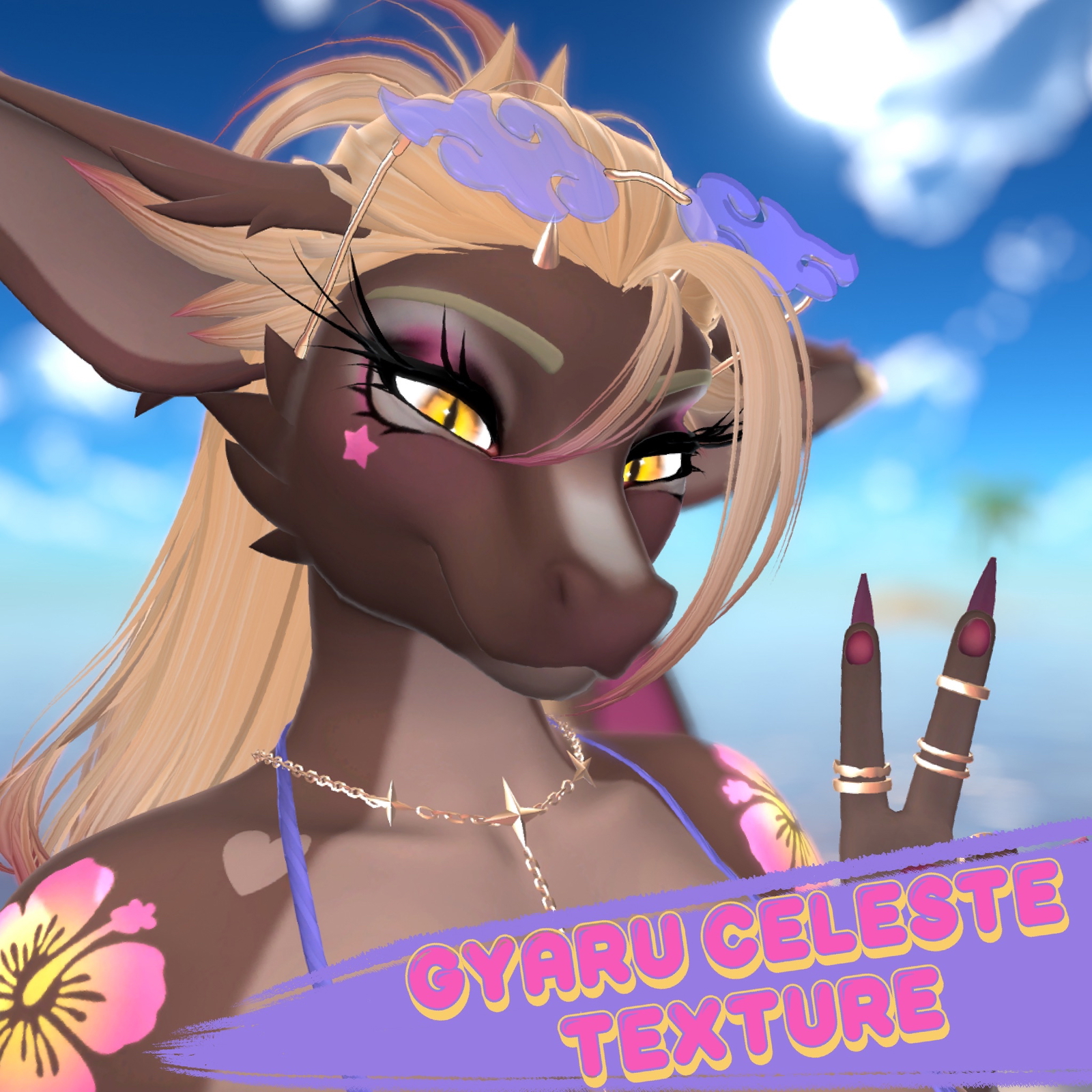 Gyaru texture for Foxipaws Celeste