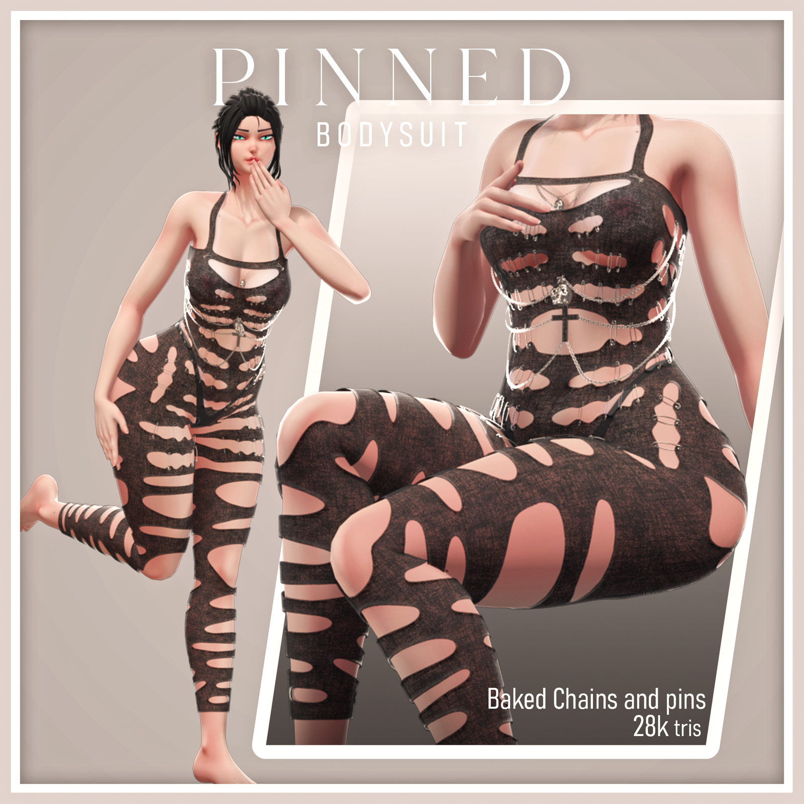 Pinned Bodysuit [VRBASE EGIRL]