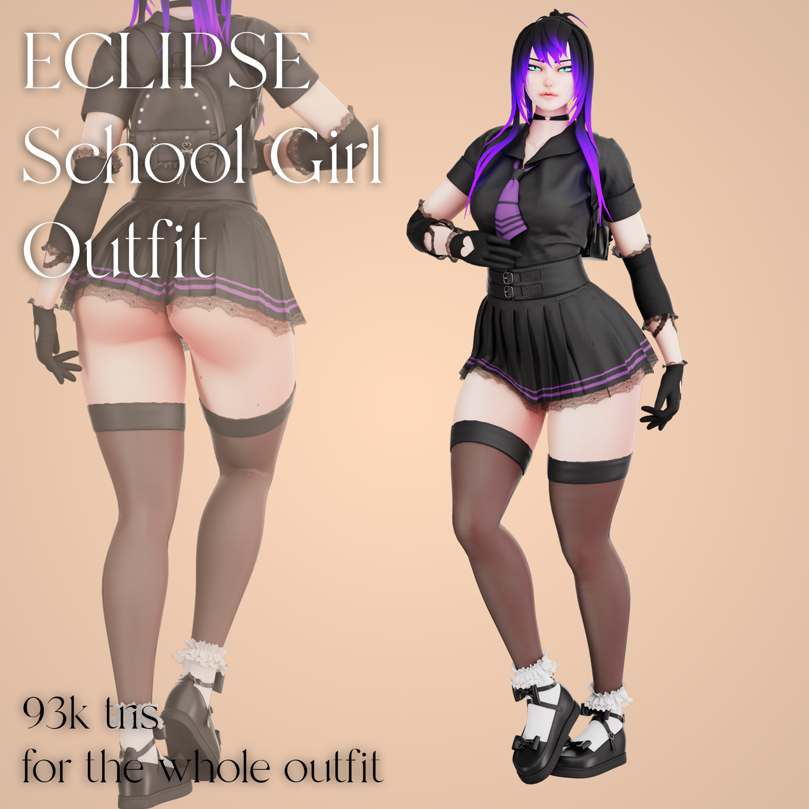 Eclipse School Girl Outfit (VR BASE)