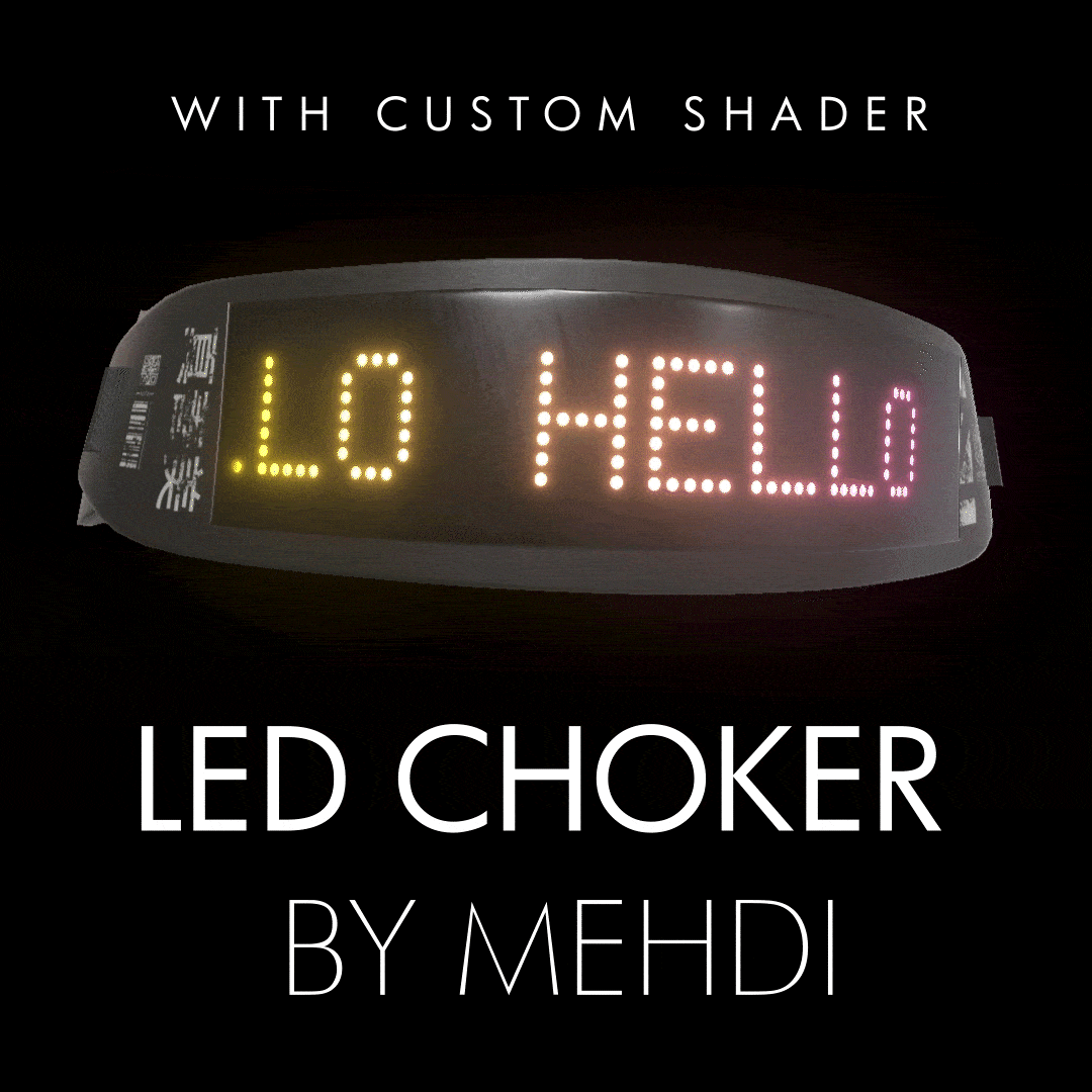 Customizable LED Matrix Choker