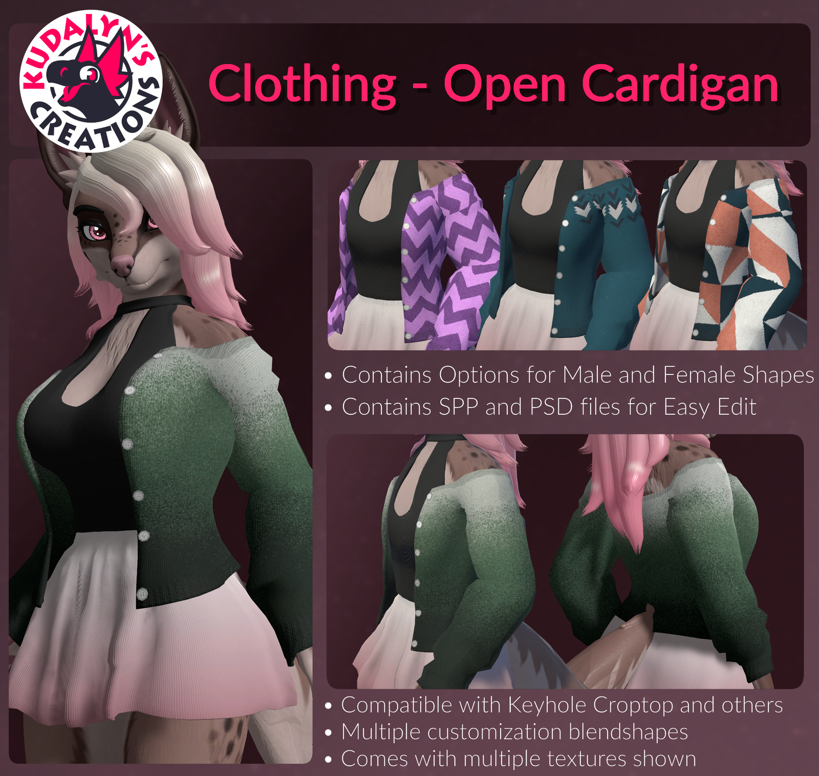 Kuda's Clothes - Open Cardigan